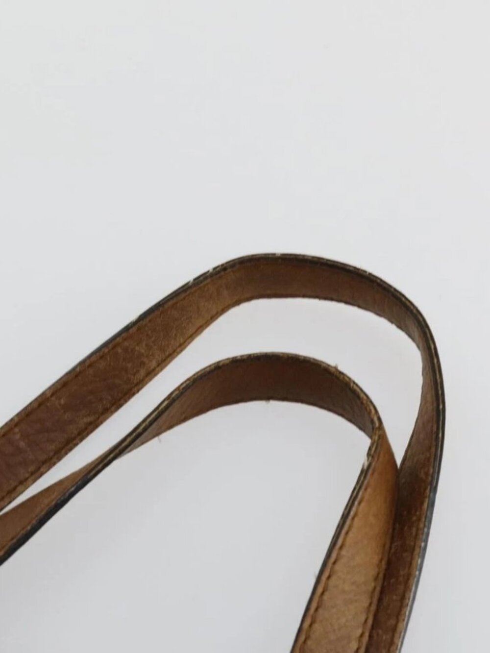 GUCCI Tote Bag Leather Brown Silver Auth - Picture 13 of 16